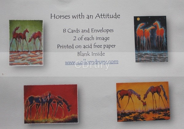 HORSES PACKAGE of NOTECARDS - Notecard Packages (click on the image to see your options)