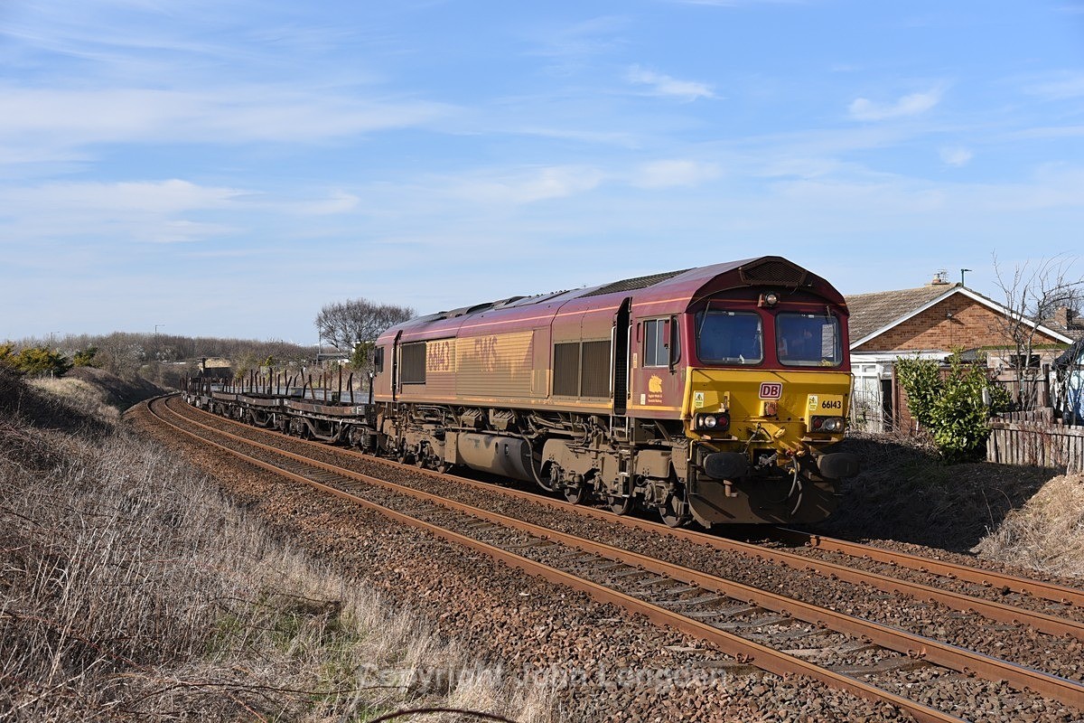 JL - 20.3.21 66143 6N40 Tees Yard - Skinningrove BSC, Nr Longbeck - Teesside (west to east)