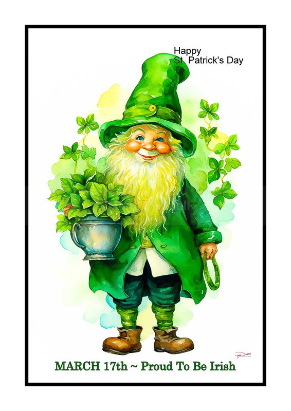 Festive Heartbeat, St Patrick's Day Paintings by Paul Duddell, Whispers & Strokes - Artist, Painter, and Photographer