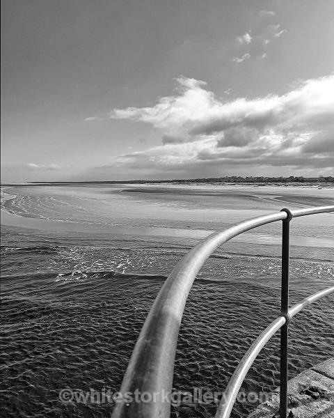 At The Lighthouse - Nairn, Scottish Highlands -Zero Miles ( Black and White)