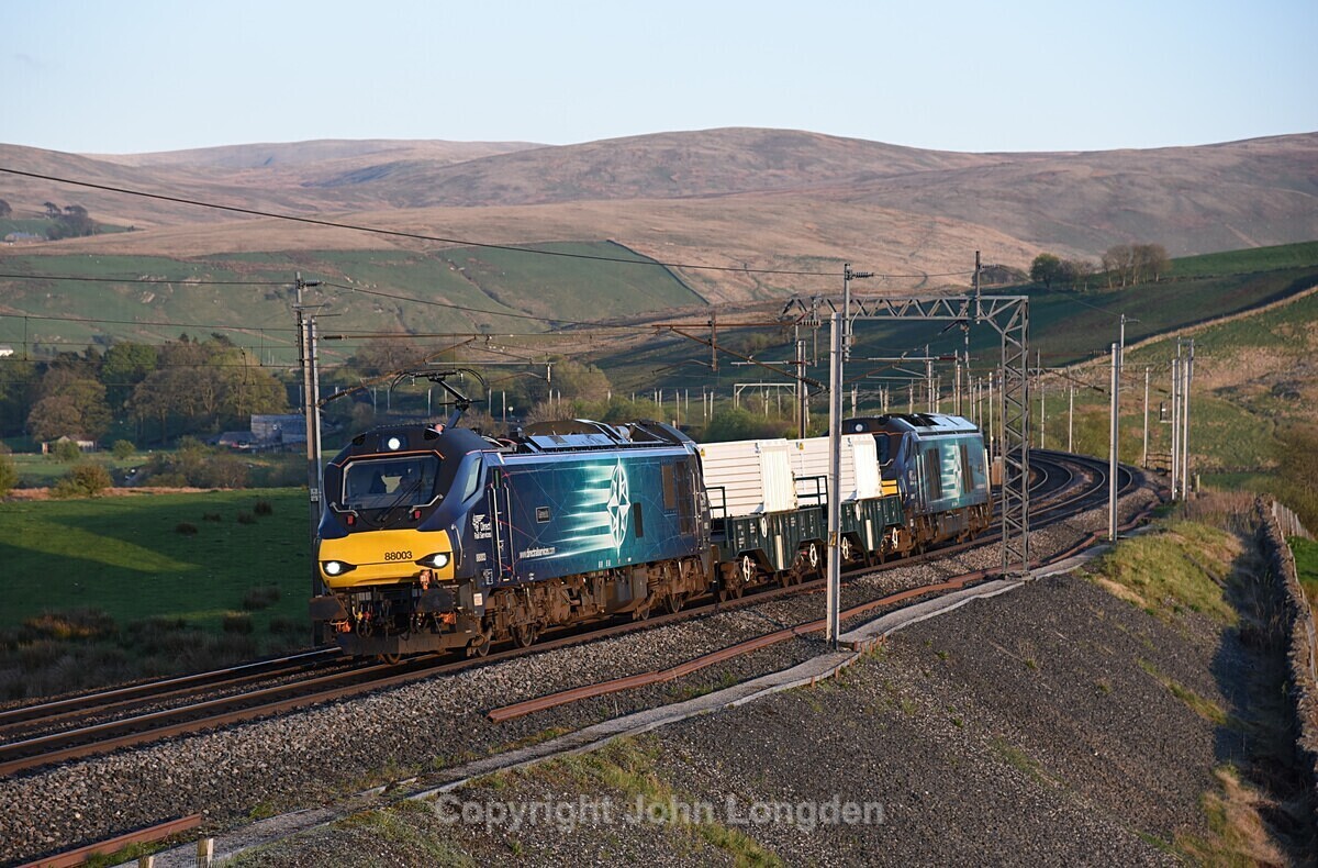 JL - 4.5.20 88003 & 68018 6C46 Sellafield  - Carlisle, Greenholme - West Coast Main Line (north to south)