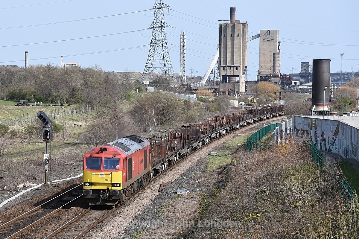 JL - 30.3.21 60019 6D11 Lackenby - Scunthorpe, South Bank west - Teesside (west to east)