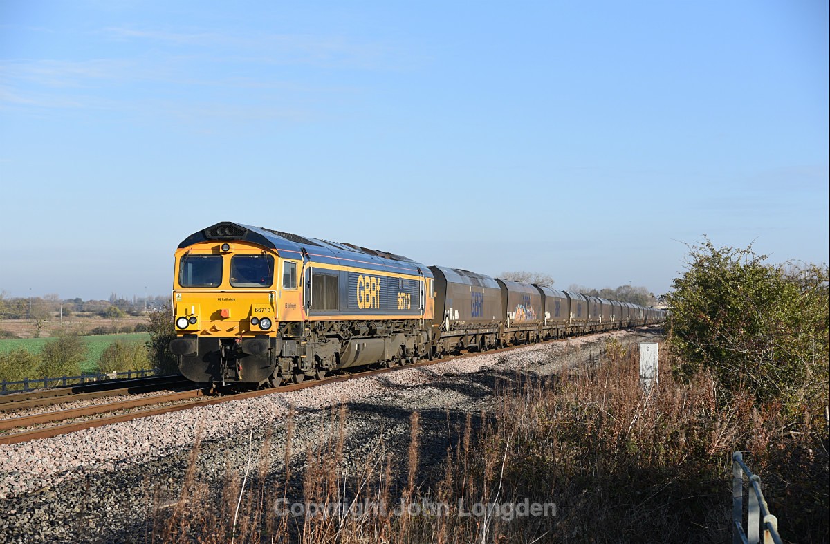 JL - 6.11.17 66713 6M17 Redcar - Fiddlers Ferry, Preston Park Stockton - Teesside (west to east)