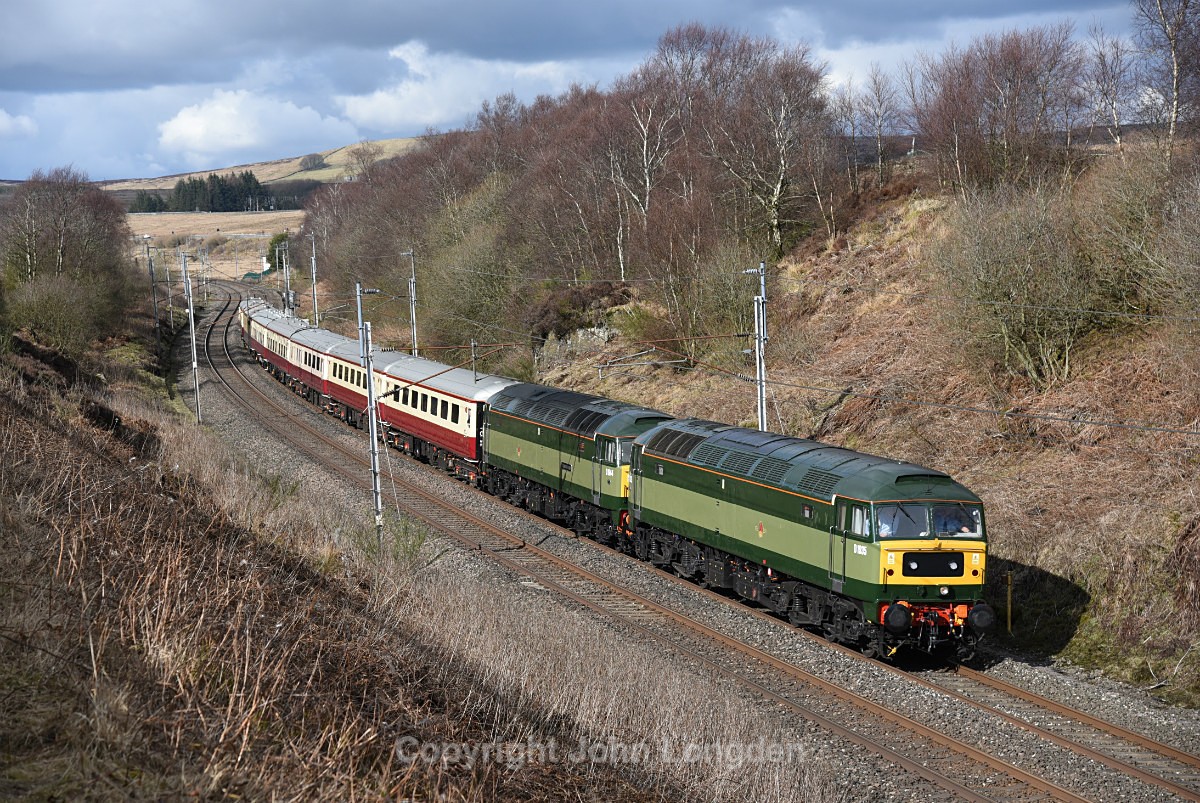 JL - 25.3.18 D1944 (47501) D1835 (47805) Kingussie - Crewe, Greenholme - West Coast Main Line (north to south)