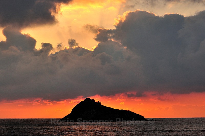 Thatcher Rock sunrise - Meadfoot Beach Torquay