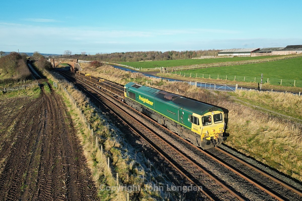 JL - 29.11.23 66506 6K05 Carlisle - Crewe, Greenlands Farm - Greenlands Farm