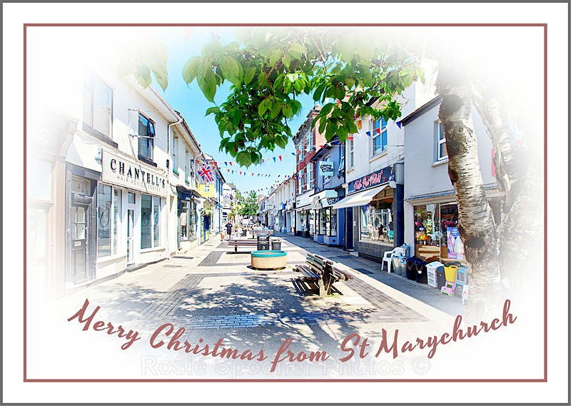 4 left TQ202- St Marychurch - XMAS CARDS Torquay St Marychurch, Babbacombe and Cockington