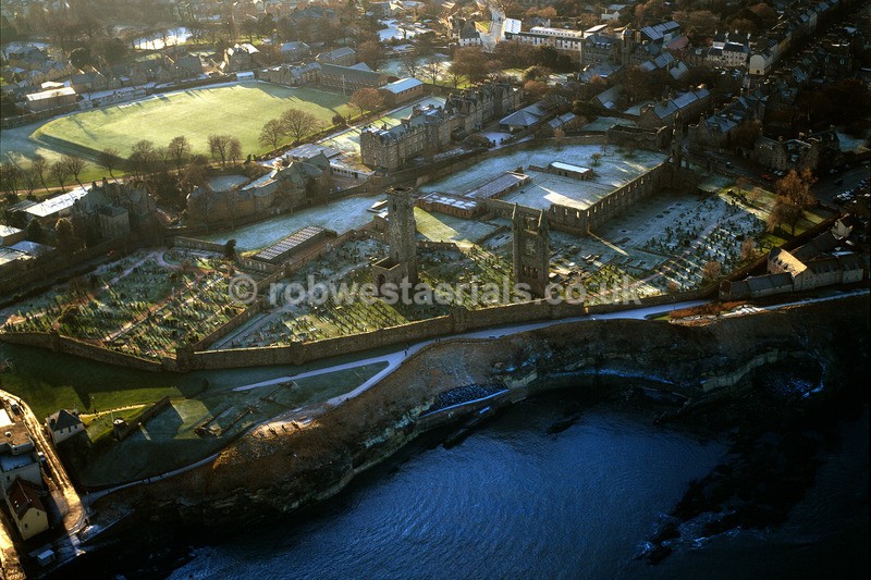 A00255C St Andrews Cathedral winter Fife in 2001 - Photographers favourites