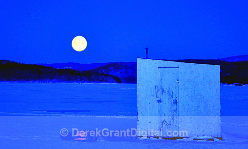 Ice Shack and the Snow Moon Canada