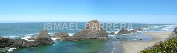 Along the beach - Panoramic