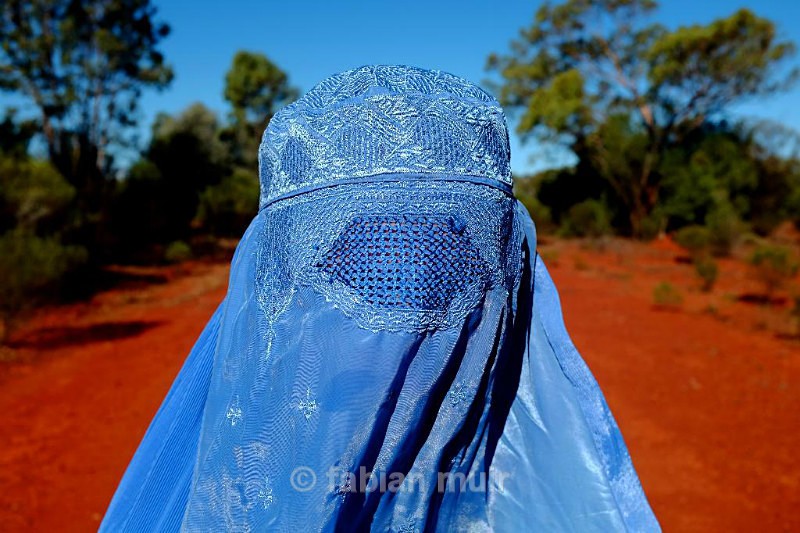 Fabian Muir Blue Burqa