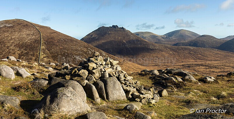 Slieve Loughshannagh Summit View - Mourne Mountains