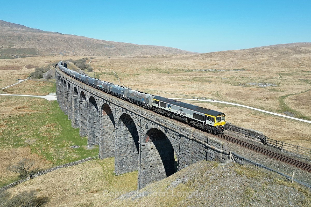 JL - 10.4.25 66794 6M38 Arcow - Bredbury, Ribblehead Viaduct - Latest shots