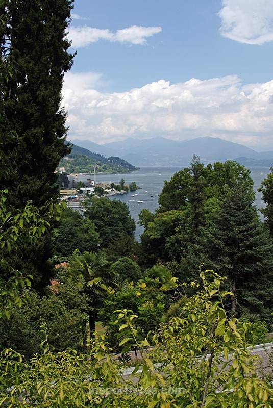 View from Villa Taranto gardens over Lago Maggiore - Travel, city/land scapes