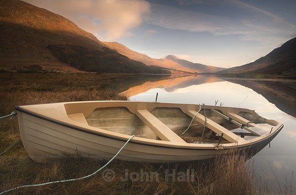 Abandoned Boat At Sunrise, Black Valley, Co. Kerry, Ireland.