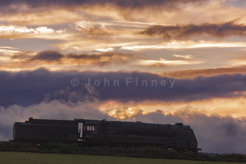 Final sunset before crash stunt - Mission Impossible Train Crash Collection