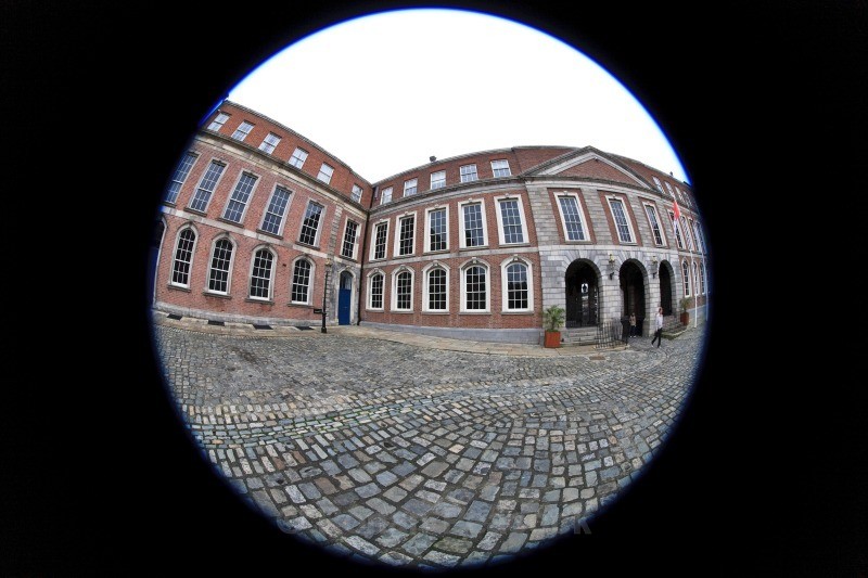 Great Courtyard - Dublin - through a fisheye lens