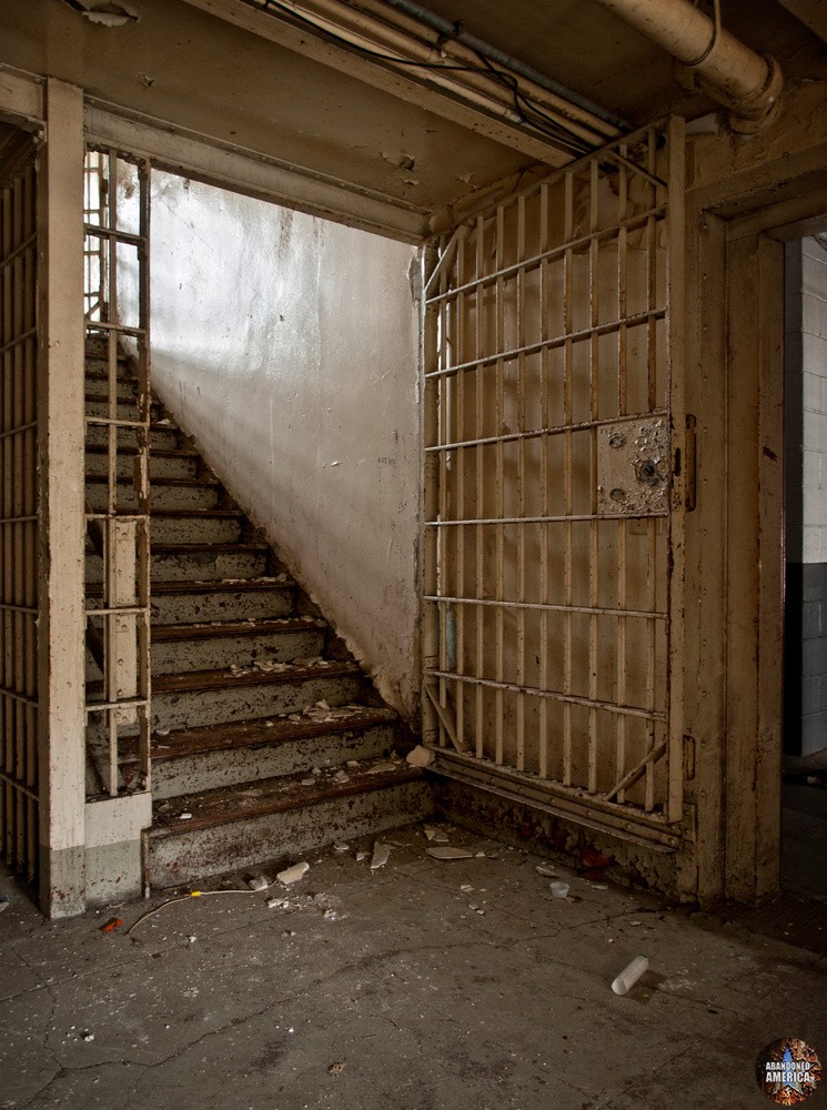 Essex County Jail Annex (Caldwell, NJ) | Infirmary Stairway - Essex County Jail Annex