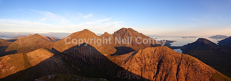 Bla Bheinn & The Red Cuillin from Marsco, Isle of Skye2 - Panoramic format