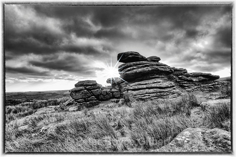 Sunburst over Combestone Tor - The Moors