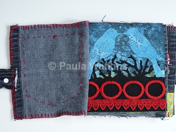 Recycled Jeans book - Altered Books and Handmade Books