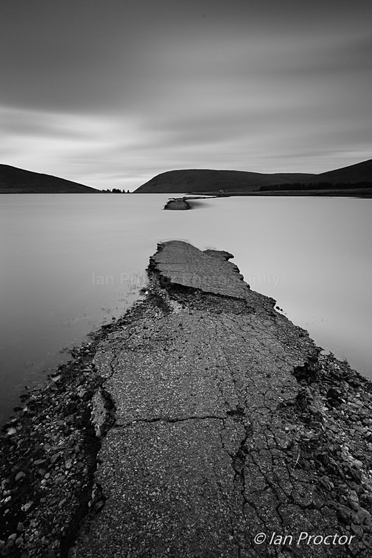 Bygone Thoroughfare  - Spelga Reservoir, County Down. - Black & White