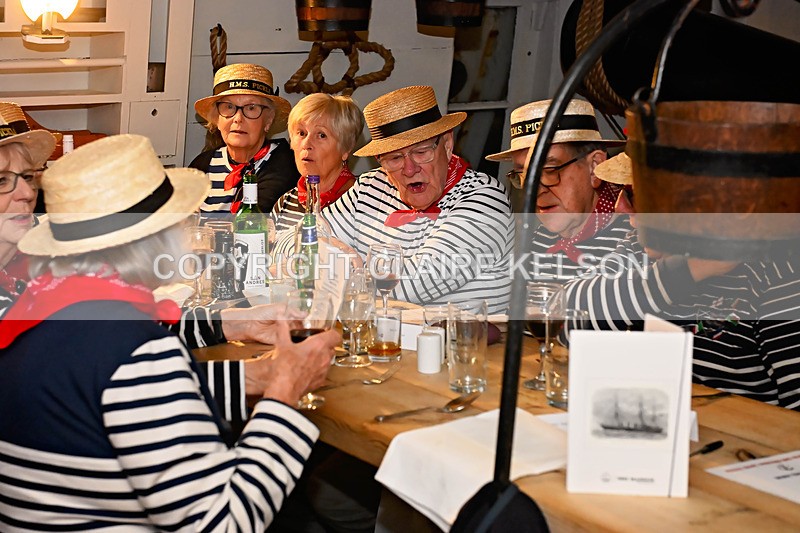 HMS PICKLE-121 - PICKLE NIGHT HMS WARRIOR 1860