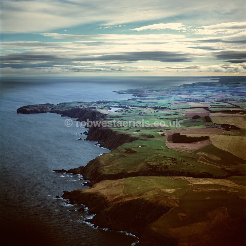 aerial pictures of Scotland east coast coastline