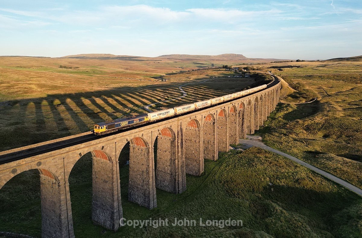 JL - 16.9.24 66756 6C00 Clitheroe - Carlisel Yard, Ribblehead Viaduct - Latest shots
