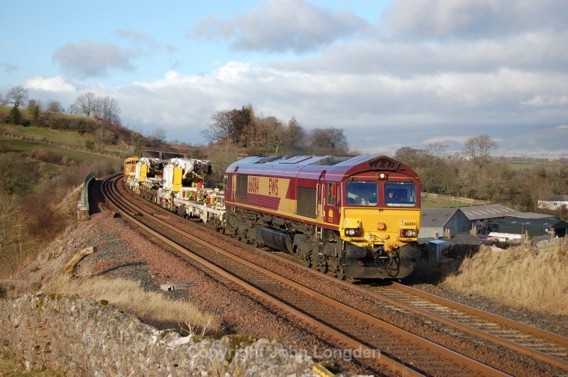 23.1.12 - 66084 6K05 Carlisle - Crewe, Crosby Garrett - Crosby Garret
