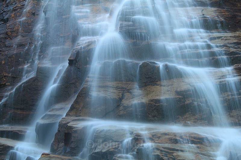 Detail in Arethusa Falls - White Mountain National Forest and Northern New Hampshire