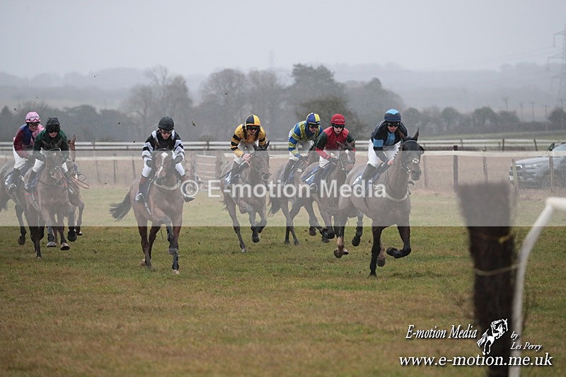 PtP 260125 265 - Cocklebarrow Point-to-Point racing with the Heythrop Hunt 26/01/25