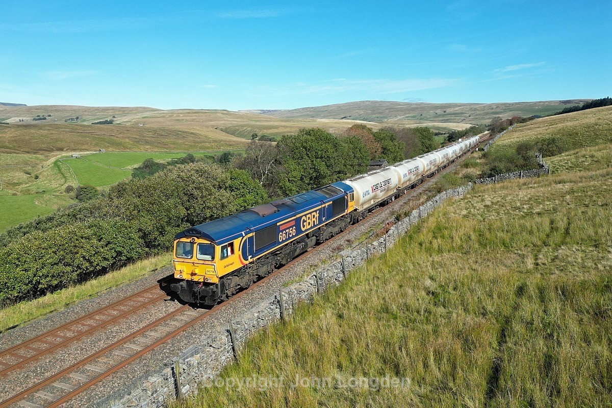 JL - 16.9.24 66756 4N03 Carlisle - Clitheroe, Garsdale Troughs - Latest shots