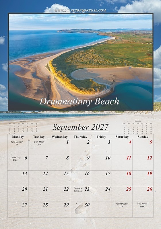2027 calendarplp_Page9 - 2027 Scenes of Donegal Calendar