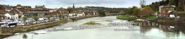 Dumfries from Devorgilla Bridge - Panoramics