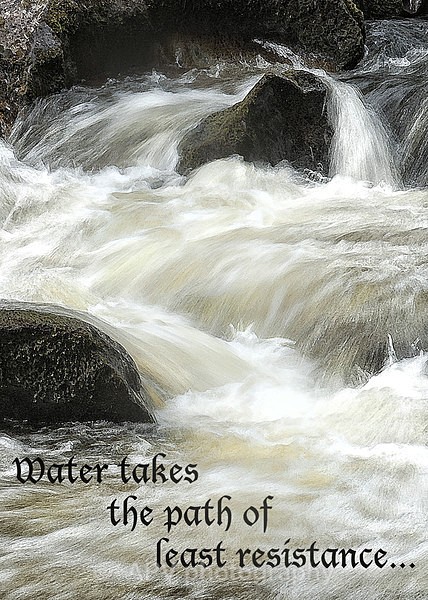 Go with the Flow.. - A5 Size cards