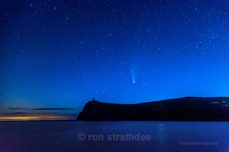 Neowise over Port Erin Bay - Skies of Man
