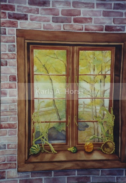 Old Mill Window - Original Art