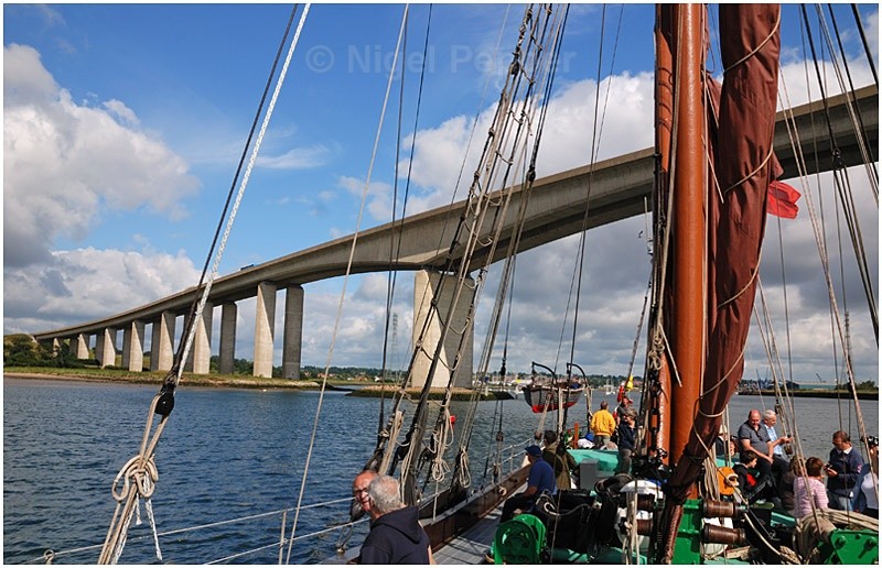 Passing Orwell Bridge - The Pin Mill Barge Match