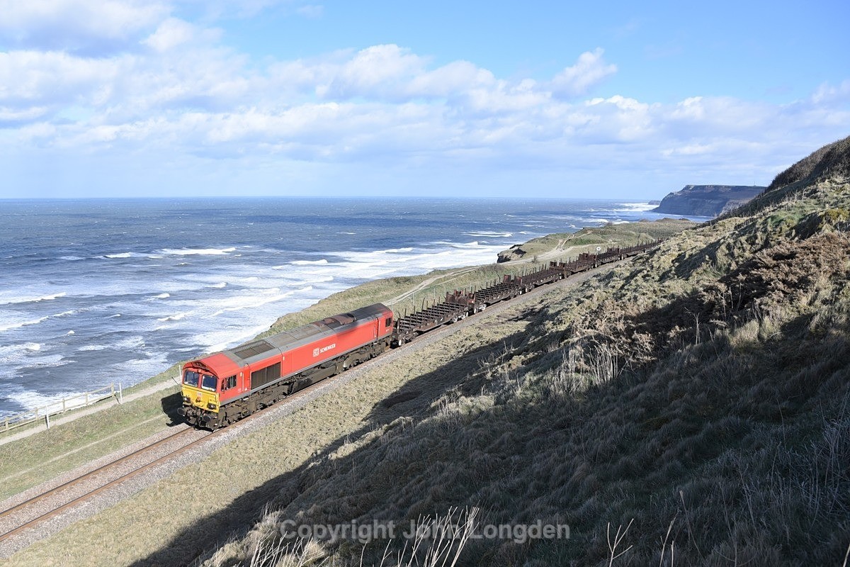 JL - 5.4.21 66114 6N53 Skiningrove - Tees Yard, Hunts Cliff - Teesside (west to east)