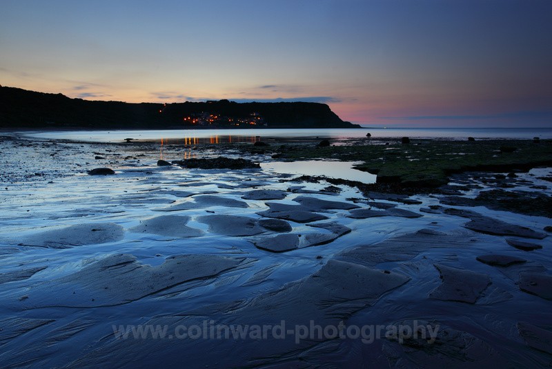 Twilight at Runswick Bay         ref 0966 - North Yorkshire and Cleveland