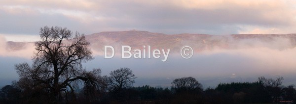 Panoramic landscape photo of the Vale of Clwyd