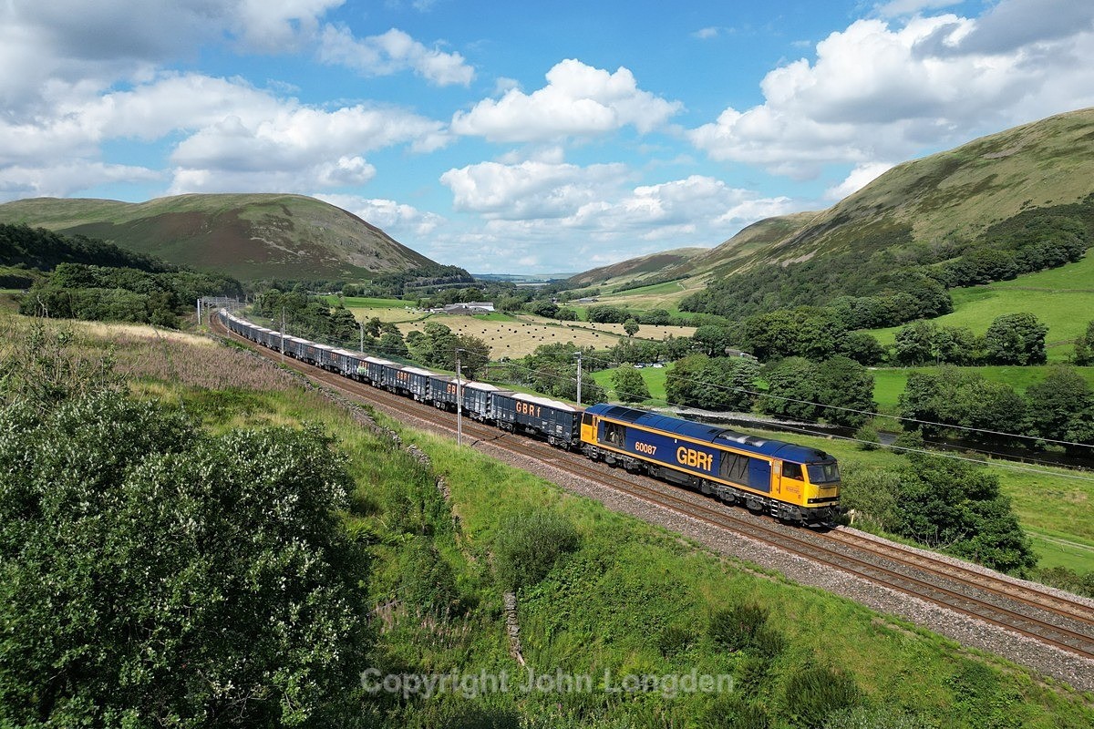 JL - 10.8.23 60087 6Z66 Shap Harrisons - Tuebrook, Dillicar Common - West Coast Main Line (north to south)