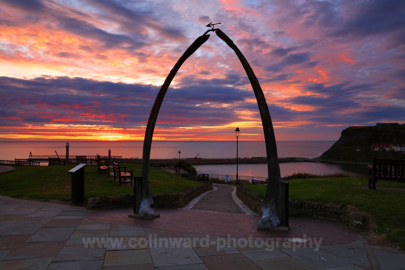 Whitby whale bone arch.    ref4275 - North Yorkshire and Cleveland
