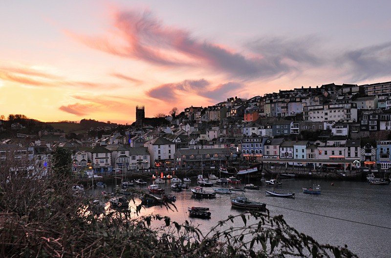 Sunset at Brixham Harbour in South Devon - Brixham and Broadsands
