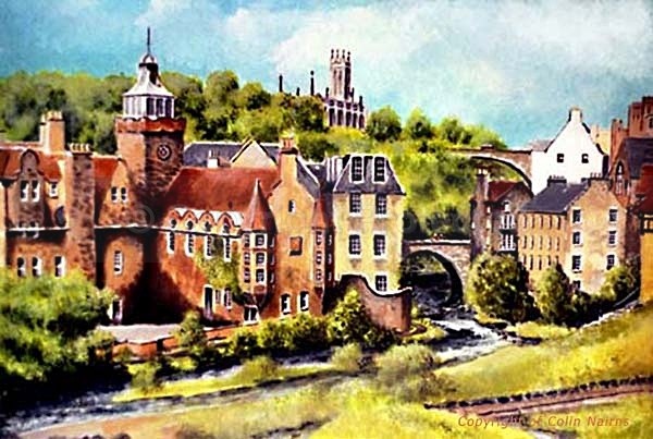 'Dean Village, Edinburgh' - Edinburgh Paintings