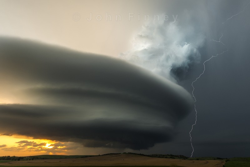 Broken Bow sunset, Nebrasker - Weather photography