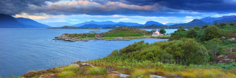 Loch Carron and Applecross Peninsula. - Panoramic Landsapes