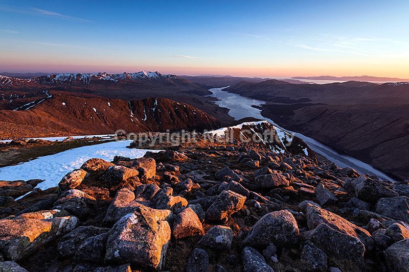 Ben Cruachan, Loch Etive & the Isle of Mull from Ben Starav, Highland2 - Landscape format