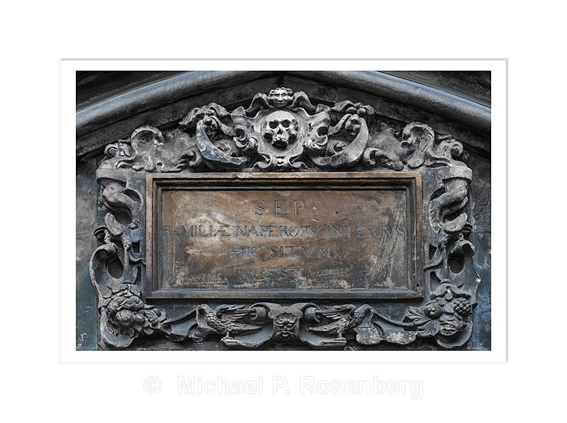 Details, Weathered Memorial, St. Giles Cathedral Edinburgh Scotl - Scotland, UK
